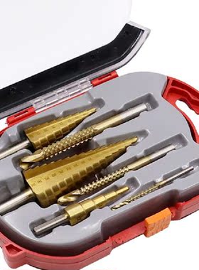 6pcs Step Drill Bit Slot Broaching Saw Drill Set