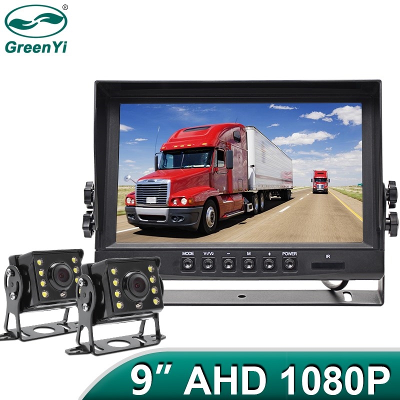 FHD 1920x1080P 9 Inch IPS Screen Truck Bus Vehicle DVR Reco