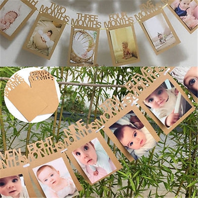 Home Decoration Banner Photos of The 1 to 12 Month Baby