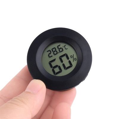 Digital Cigar Humidor Hygrometer Thermometer Round Face N