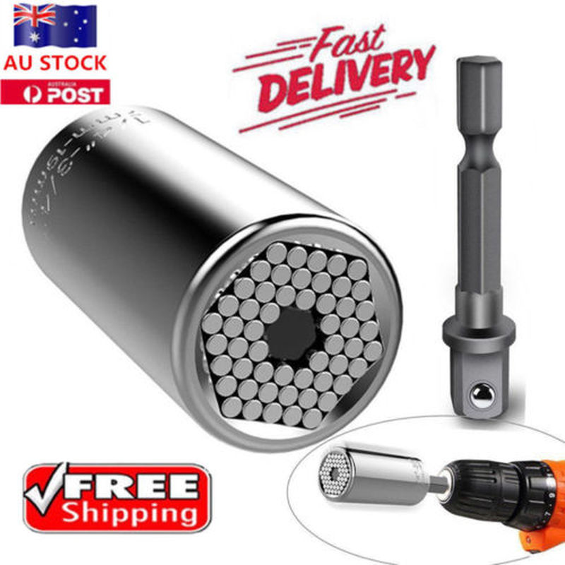 Gator Grip niversal Socket Wrench Power Drill Adapter 2 Piec