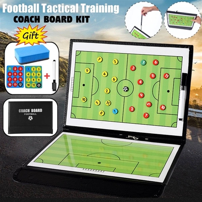 Foldable Magnetic Tactic Board Soccer Coaching Coachs Tactic