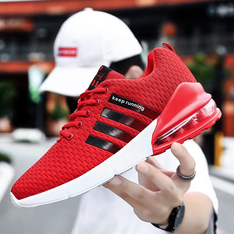 New Flying Weaving Air Cushion Sports Casual Shoes Large Sho