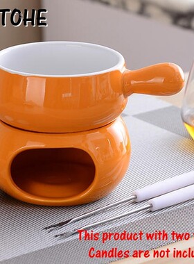 BETOHE colorful Ceramic fondue set cheese warmer chocolate p