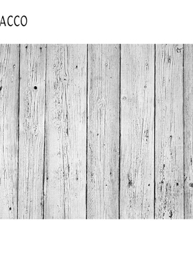 Laeacco White Planks Wooden Board Photo Backdrops Pet Foods
