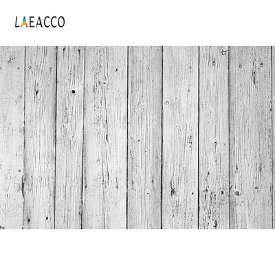 Laeacco White Planks Wooden Board Photo Backdrops Pet Foods