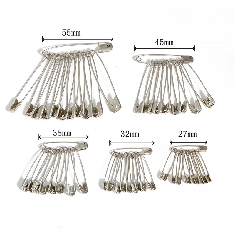 50Pcs Silver Safety Pins DIY Sewing Tools Accessory Stainles