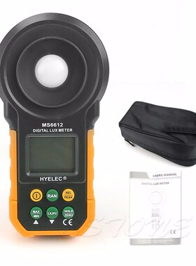 Digital MS6612 LCD Lux Light Meter Lux/FC Luxmeter Illuminan