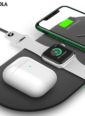 3 In1 Wireless Charging Pad For iPhone 11Pro/11/XAR/XsMax Ch