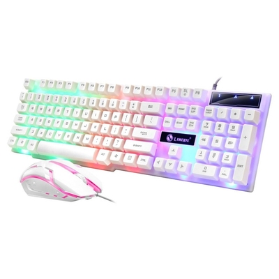 Gaming Keyboard Gaming Mouse Mechanical Feeling RGB LED Bac