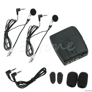 Motorbike Motorcycle Helmet 2-way Intercom Headset Communica