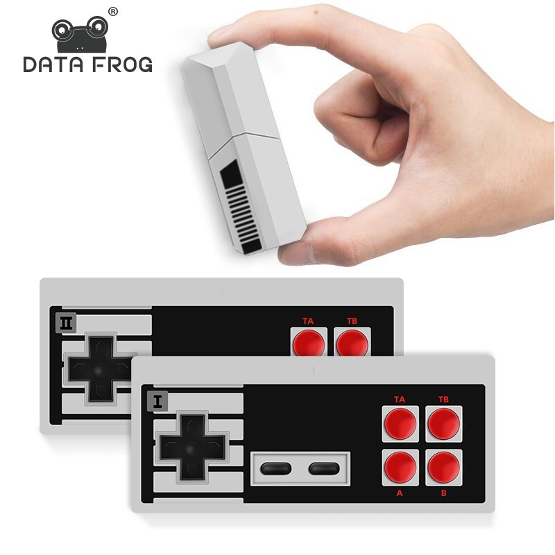 DATA FROG Retro Video Game Console 8 Bit Built in 600 Class
