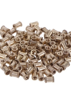 100pcs/lot M3x6mm Threaded Round Brass Knurl Thread Insert N