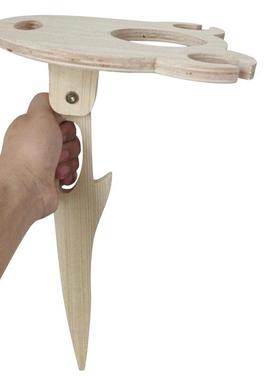 Outdoor Potable Easy To Carry Wine Tray Cup Holder