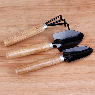 3pcs Outdoor Rake Transplanter Spade Shovel Plant Portable W