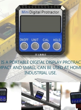 Mini Zinc Alloy Shell Digital Display Protractor Inclinomete