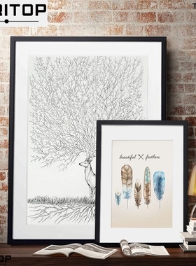 Photo frame for the Europaean Wooden picture frames photo de