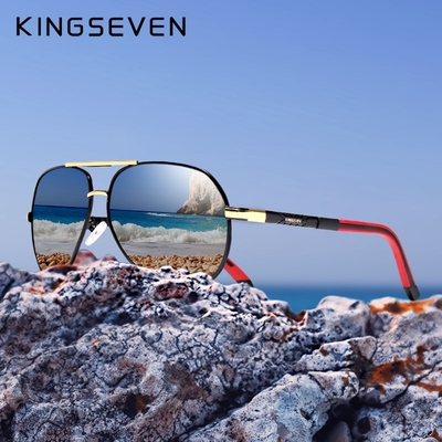 KINGSEVEN Aluminum Magnesium Mens Sunglasses Polarized Men
