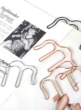 Creative Metal Music Book M Type Clip Bookmark Page Holder P