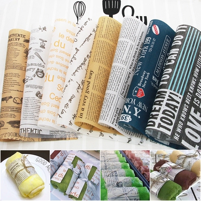 25Pcs/Lot Oilpaper Wrapping Paper for Bread Sandwich Burger