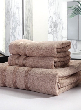 COTTON 3PC FACE HAND BATH BATHROOM TOWELS Set