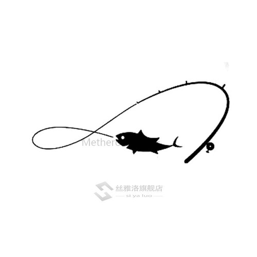 13cm*5.4cm Fashion Fishing Fishing Rod Fisherman Fish Hobby
