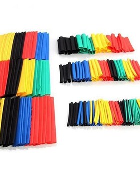 127pcs/164pcs Assorted Heat Shrink Tube Black Wire Wrap Elec