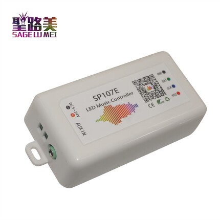 SP107E DC5V-24V Bluetooth Music LED Controller full color RG