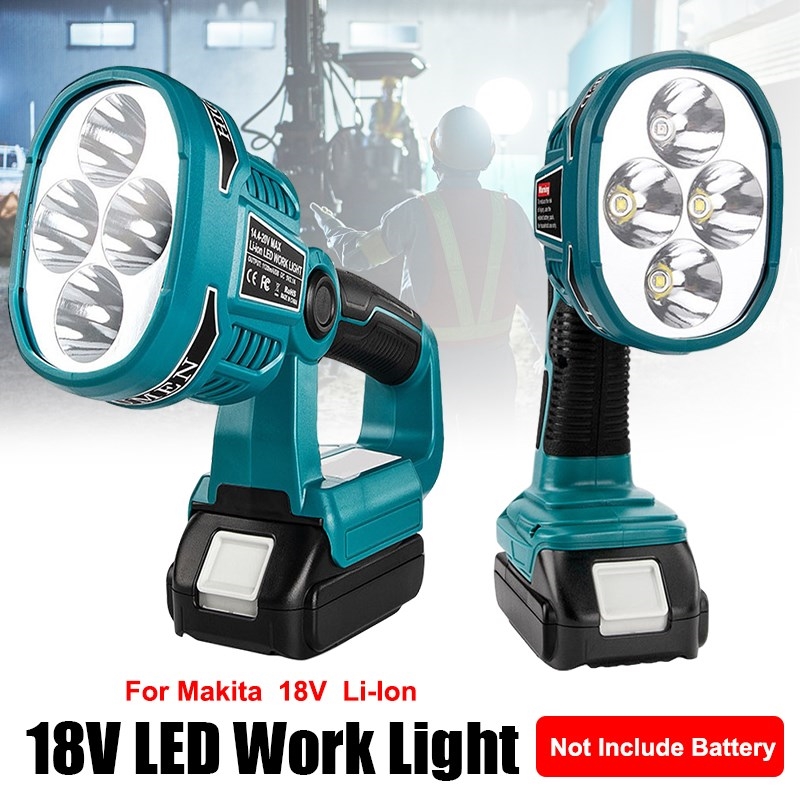 Portable Lanterns 12W 18V Work Light Fit For Makita Li-ion B