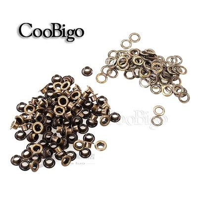 50sets Hole 5mm Metal Eyelets With Grommets for Leather craf