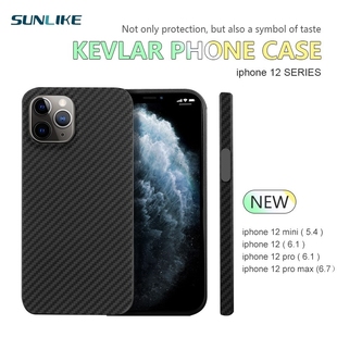 Kevlar real pure carbon fiber phone case for iphone 12 mini