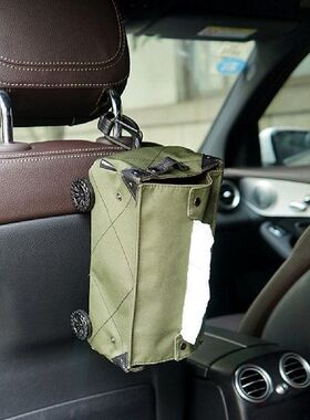 Mini Camping Car Tissue Box DIY Canvas Folding Trolley