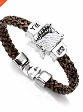 Anime Attack on Titan Charm Bracelet Shingeki No Kyojin Cosp