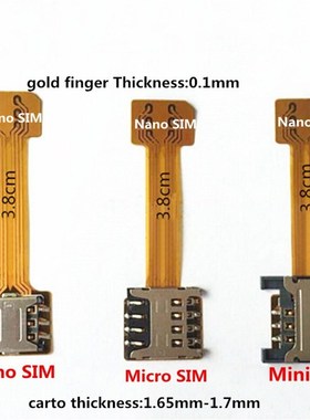 1Pc Top Hybrid Double Dual Sim card Adapter Micro SD Nano Si