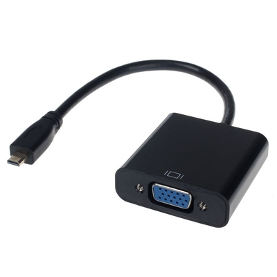 Micro HDMI to VGA Monitor Projector Adapter Converter and Au