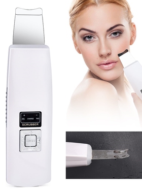 Ultrasonic Face Cleaning Skin Scrubber Deep Cleanser Blackh