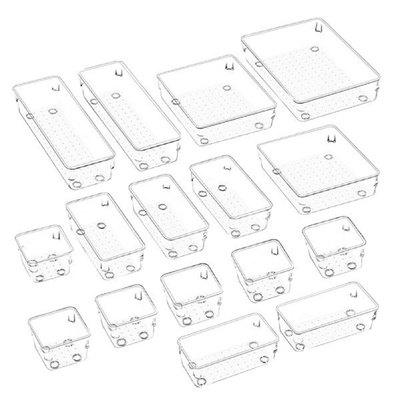 1 Set Clear Drawer Organizer Transparent Drawer Divider