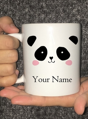 Personalised Custom Printed Mugs Cute Panda Tea Coffee Mug