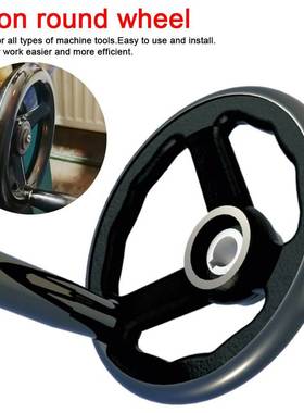 Black Milling Machine Lathe CNC 3D Printer Spoked Hand Wheel