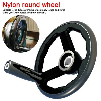 Black Milling Machine Lathe CNC 3D Printer Spoked Hand Wheel