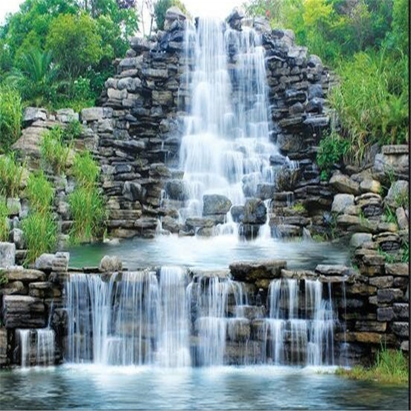 beibehang custom mural non woven wall stickers Water flowin