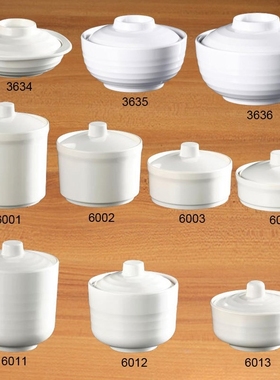 Imitation Porcelain Dinnerware Restaurant Soup Tureen Cantee