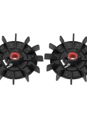 2Pcs 116x14mm/120x15mm Round Shaft Replacement Black/White P