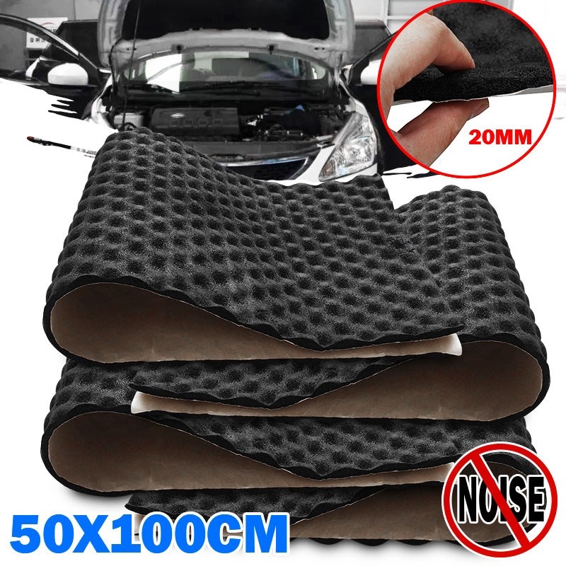 3X 50*100cm 20mm Car Sound Hot Deadener Mat Noise Proof Bonn