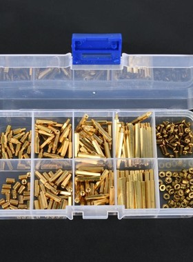 320Pcs M2 Brass Hex Standoff Nut Spacing Screw Assortment Se