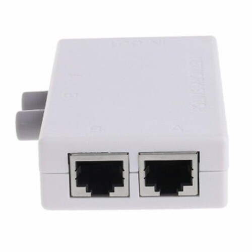 2 Port Network Switch LAN CAT Selector Mini Internet Interna