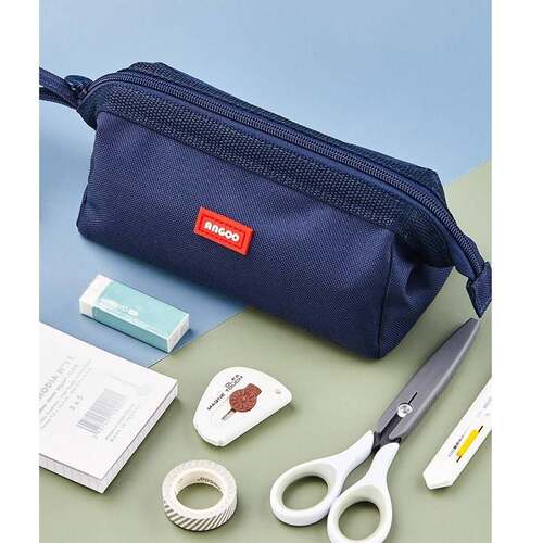 Angoo Boat Type Pen Case Pencil Bag Washable Oxford Cloth S