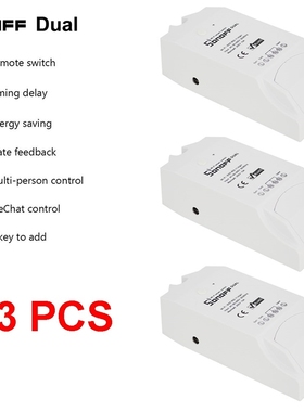 3PCS  Dual 2CH Wifi Lights Switch Multi-Device Controlled Wi