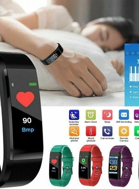 115Plus New Smart Watch Men Women Heart Rate Monitor Blood