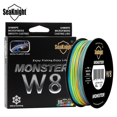W8 300M 500M Multi Color Braid Fishing Line 8 Strands PE Lin